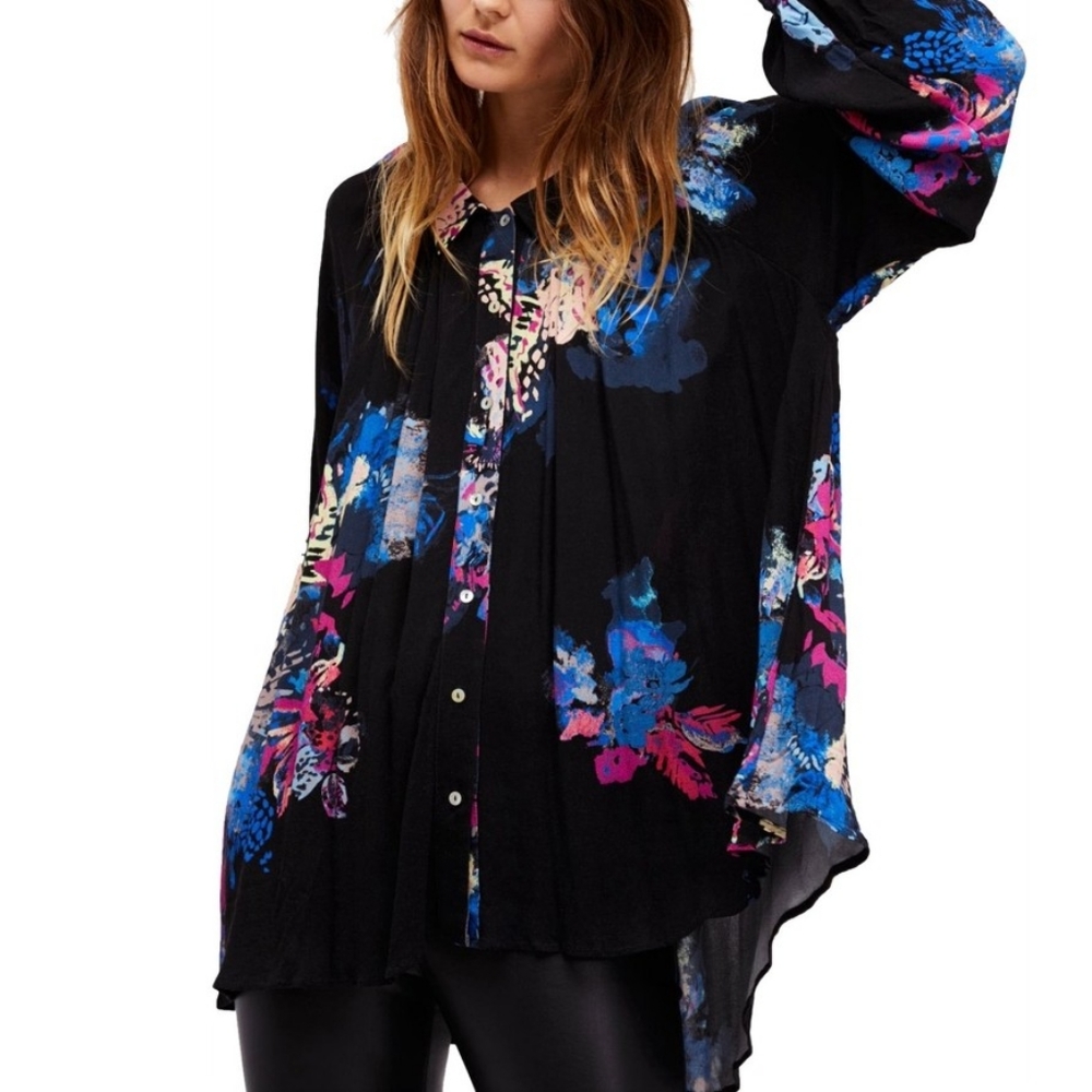 Free People Meadow Lark Shirt Tunic